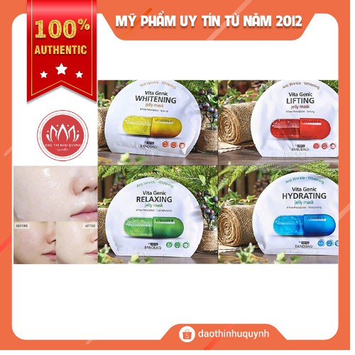 [1 miếng] Mặt nạ VITA GENIC MASK Banobagi
